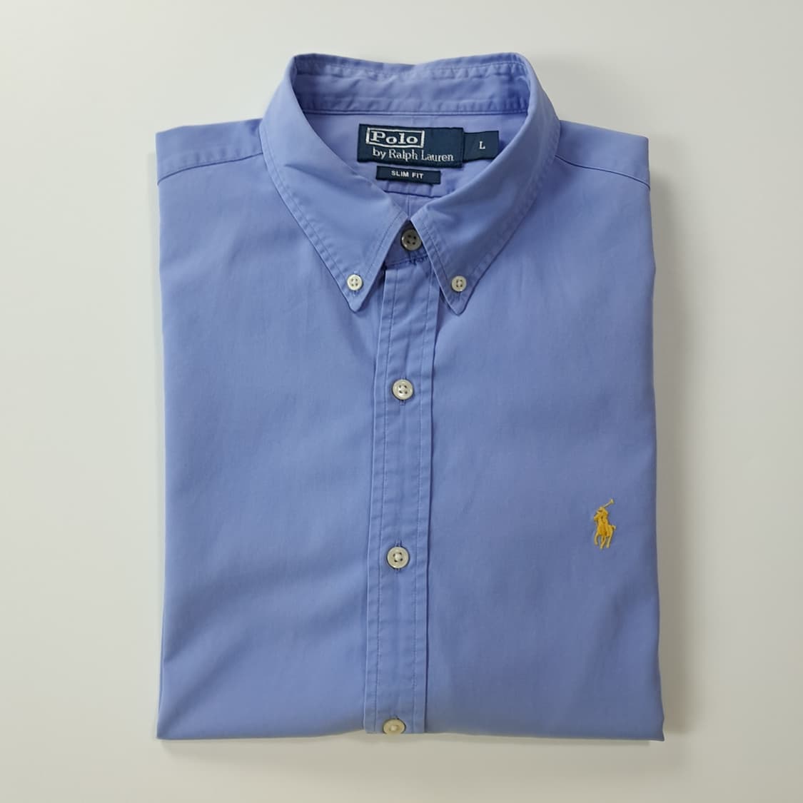 CK465 L 폴로 슬림핏 옐로우포니 블루 셔츠 남방 상품이미지7