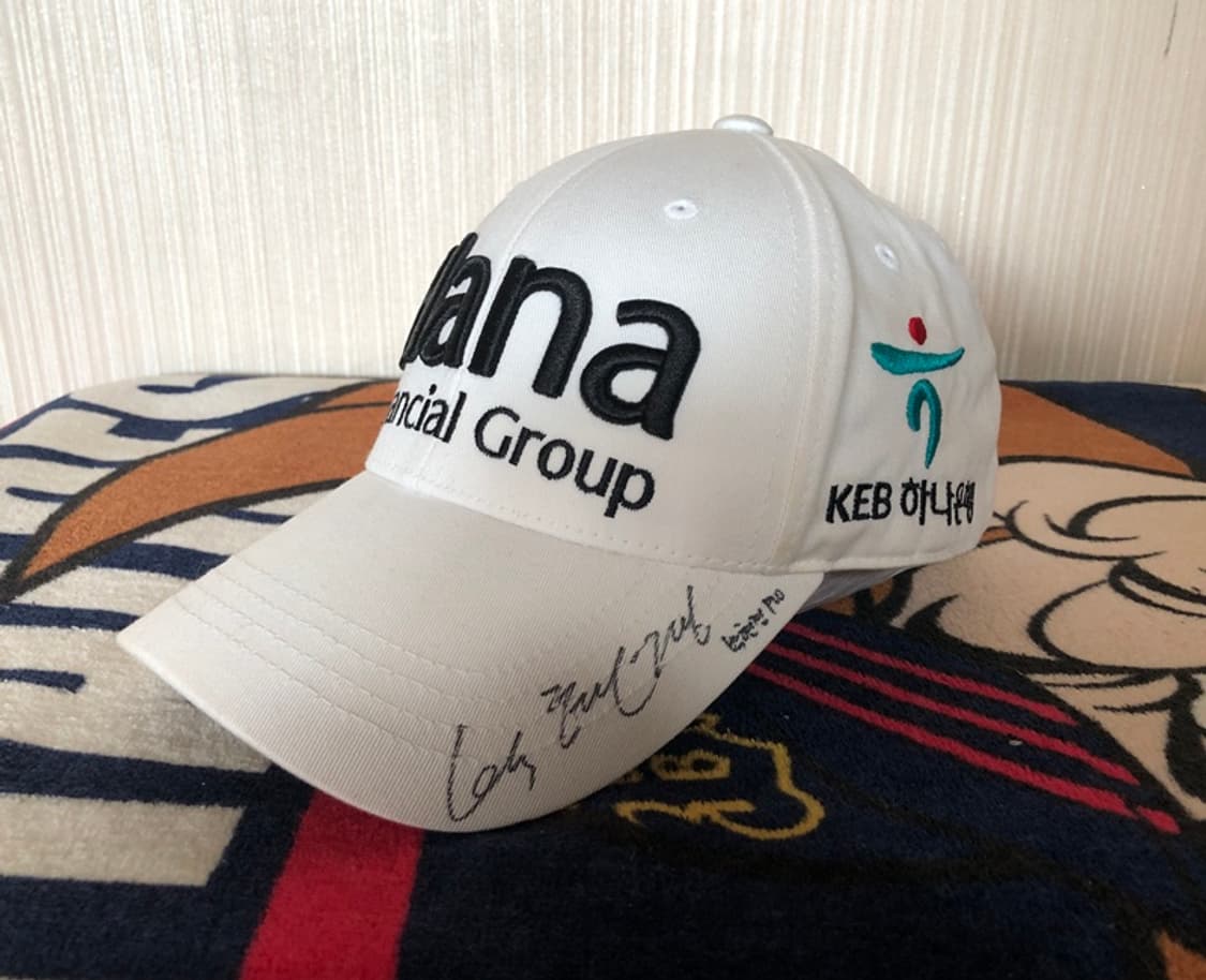 브리지스톤골프 하나파이낸셜그룹 스폰서모자/박현경프로싸인 상품이미지2