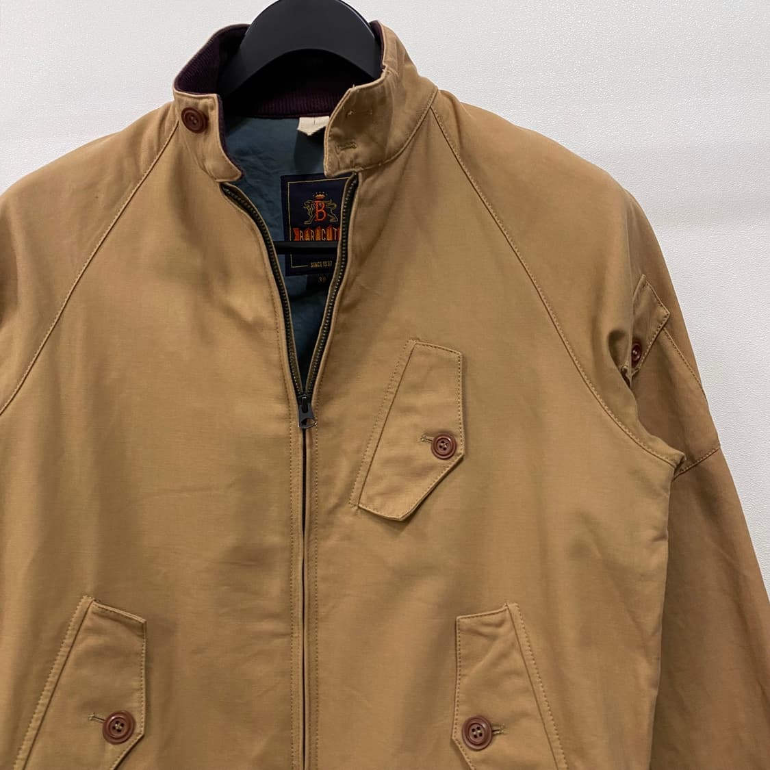 바라쿠타 G9 밀리터리 헤링본 코튼 해링턴 자켓 매장판 상품이미지3
