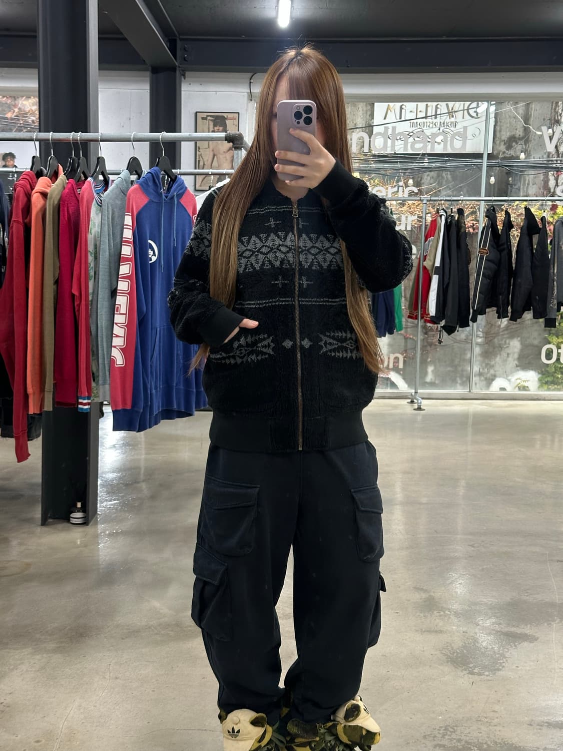 히스테릭글래머 히스걸 노르딕 헤비테리 바시티자켓 상품이미지4