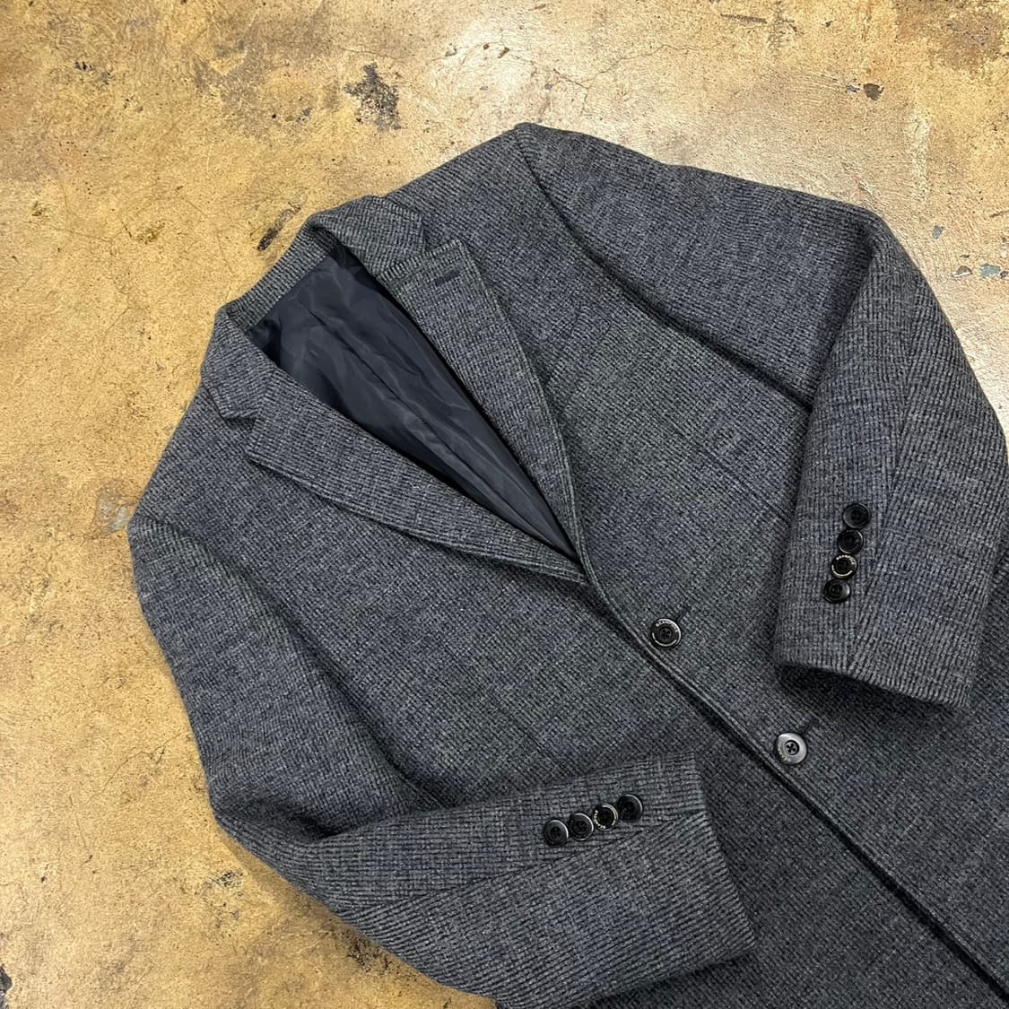 [정품/105] 빈폴 헤링본 남성 코트 그레이 b10 상품이미지1