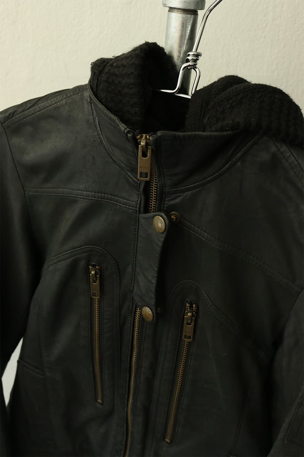 아비렉스 후드 레더 자켓  상품이미지4