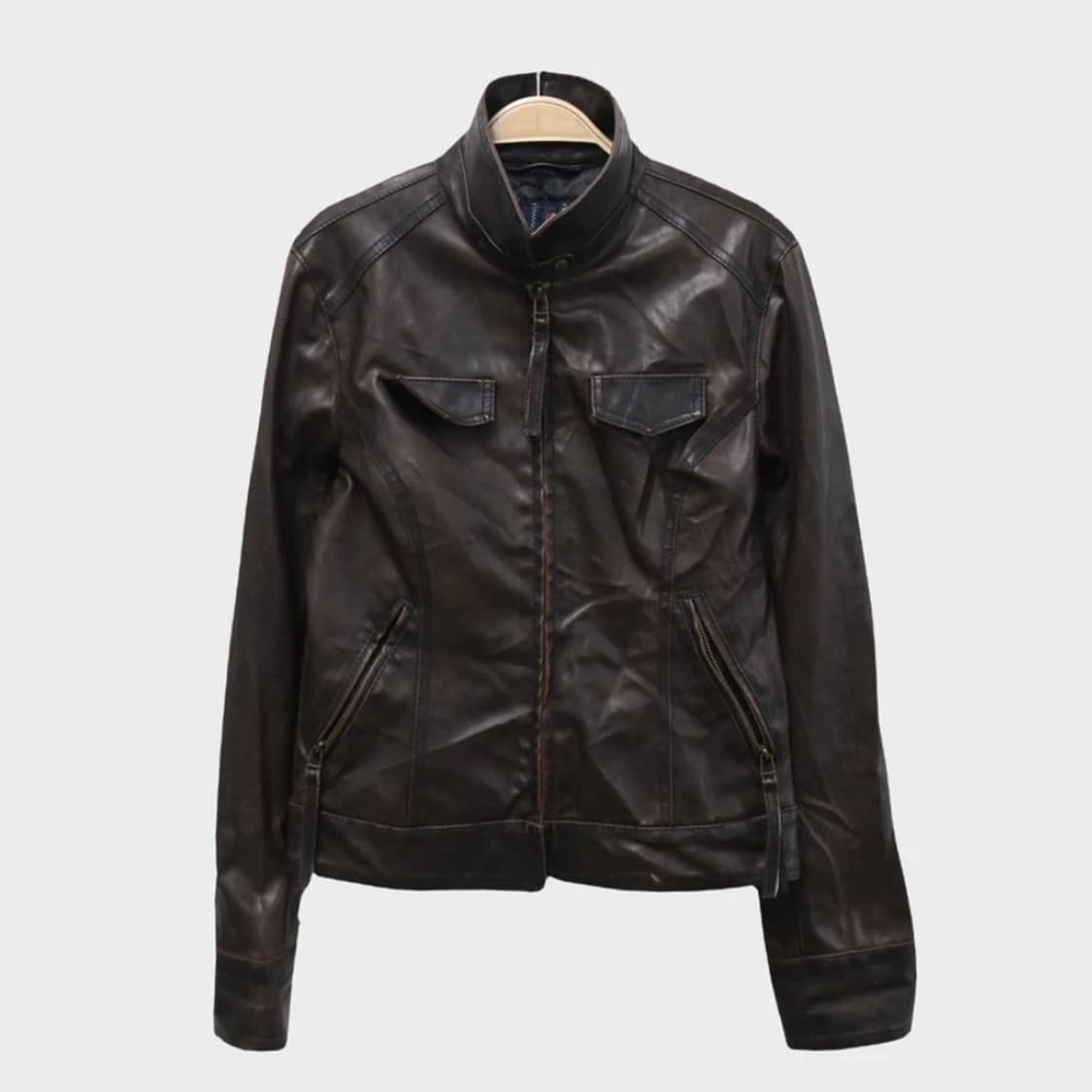 BB DAKOTA 브라운 가죽 자켓 상품이미지1