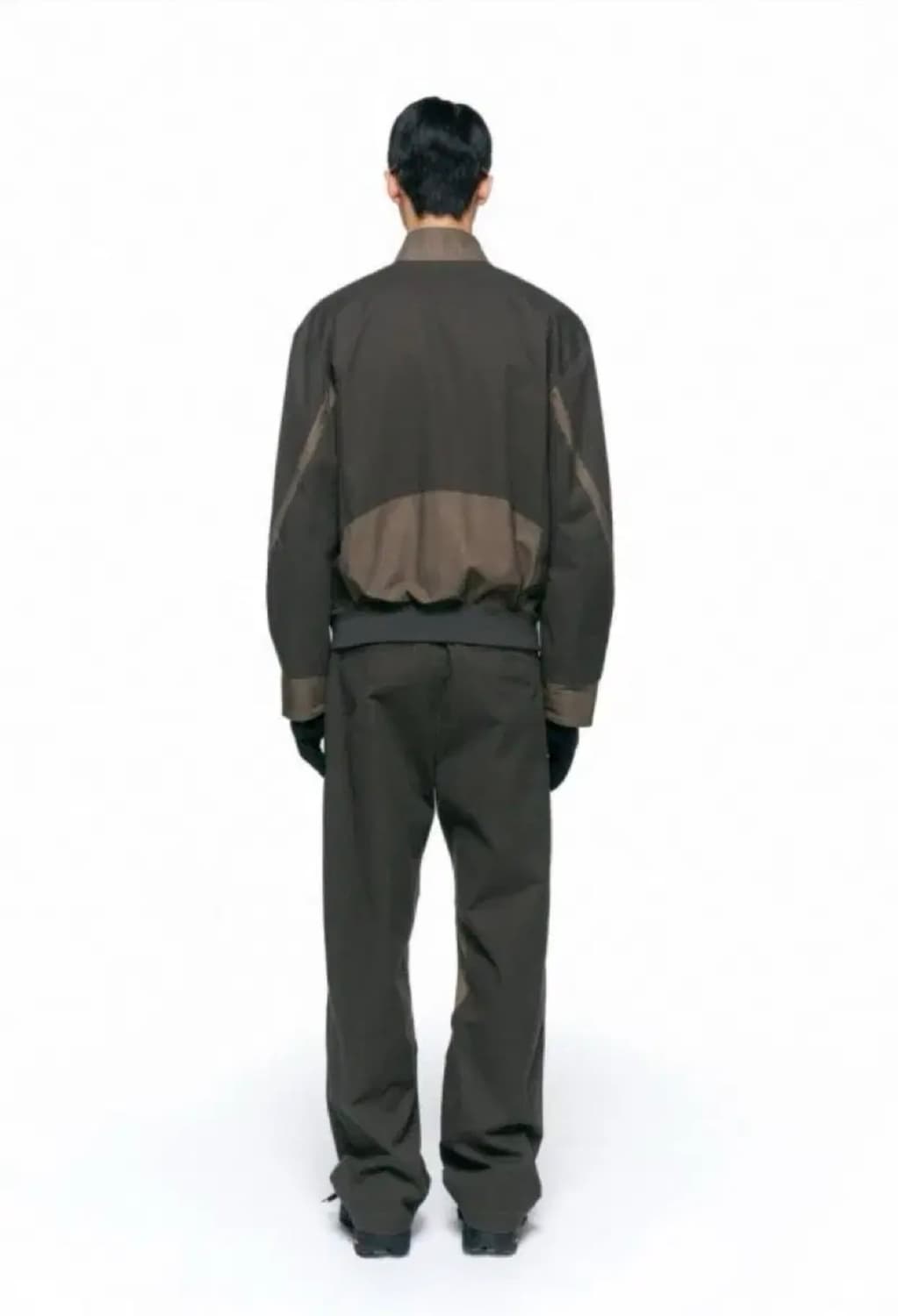 [S] 텍스처드 트랙 자켓 브라운 상품이미지3