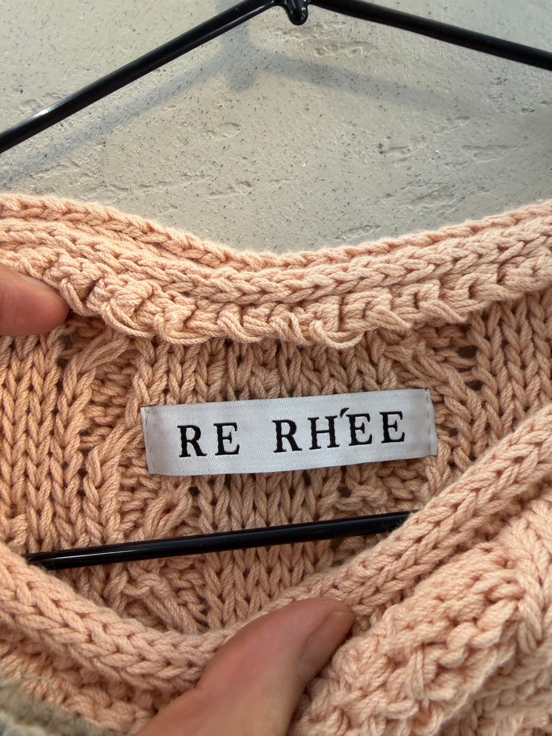 RE RHEE cable knit S/M 상품이미지6