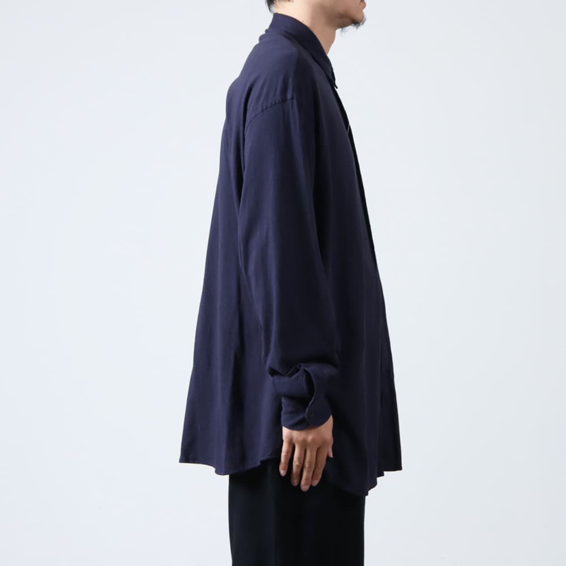 [2]코모리 23SS 네이비 코튼 저지 셔츠 상품이미지6