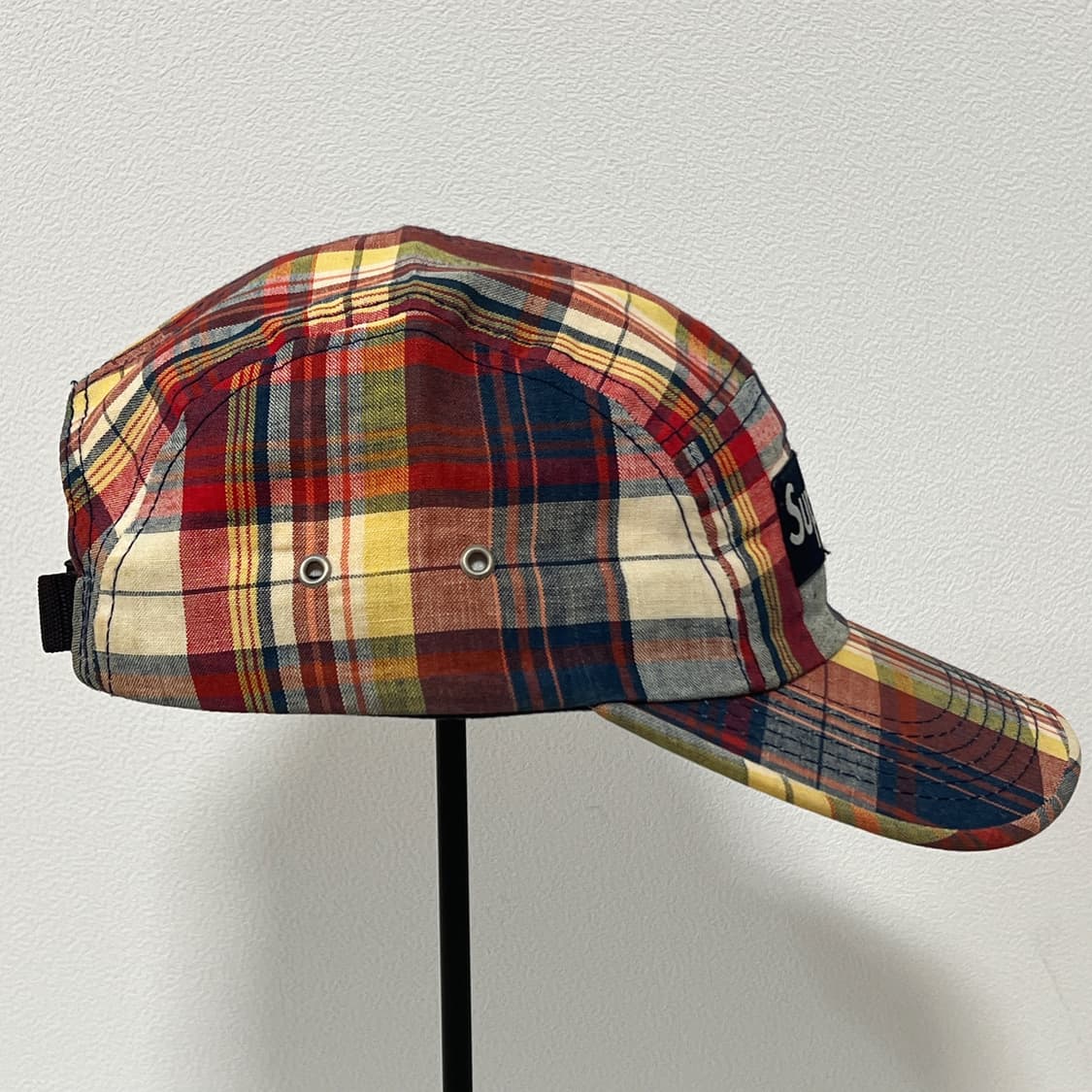 슈프림 2005 체크 패턴 5패널 캠프캡  상품이미지5