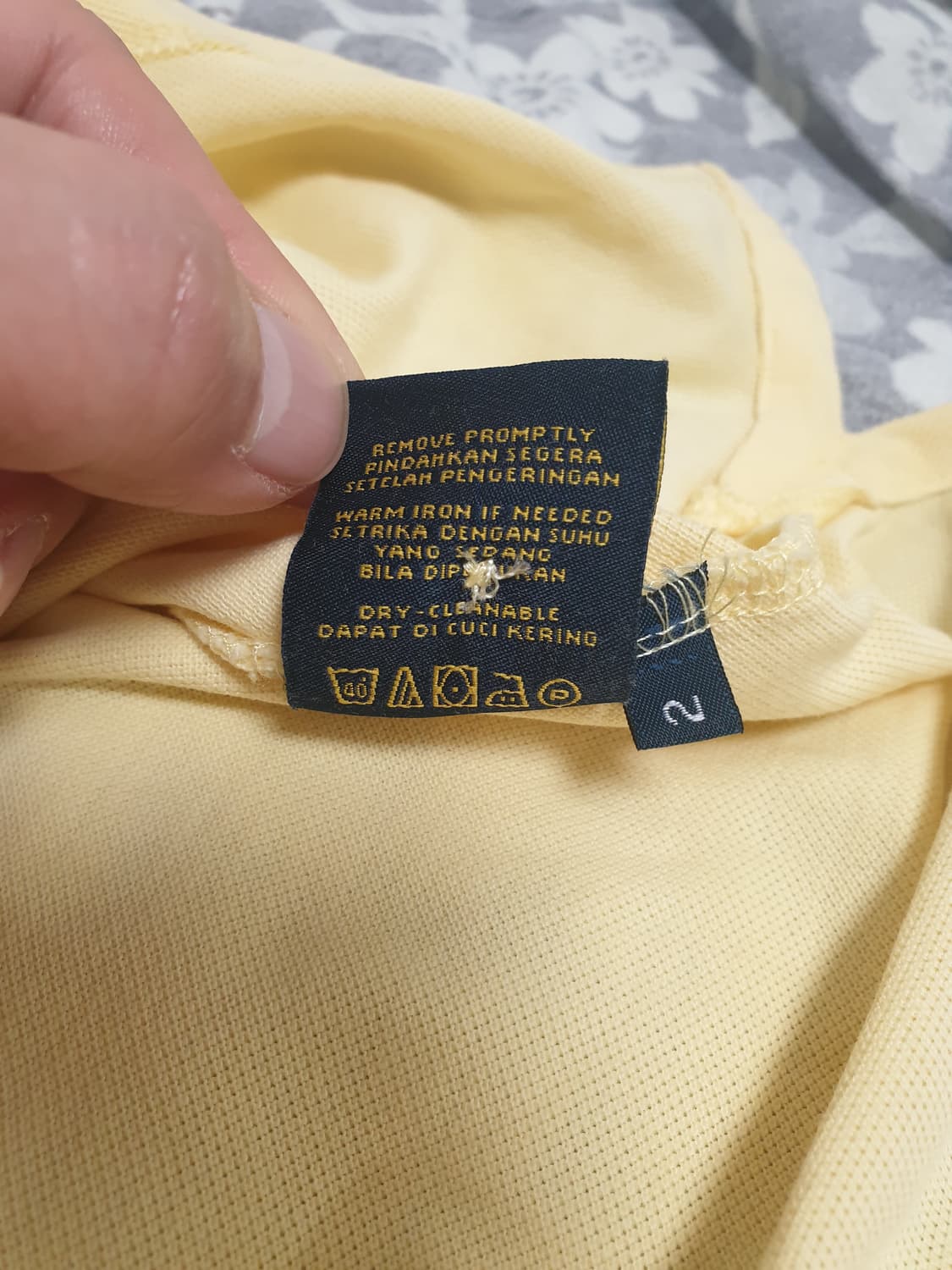 [여성] 폴로 랄프로렌 정품 커스텀핏 카라티 옐로우 S 상품이미지5