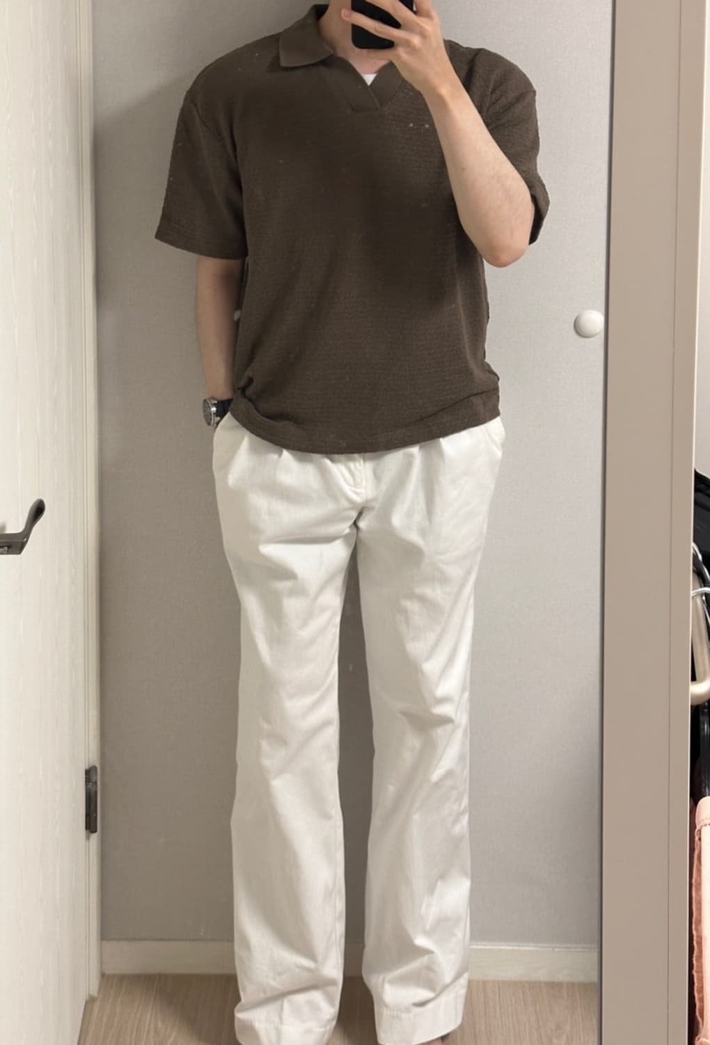 자라 자카드 폴로 셔츠 상품이미지2