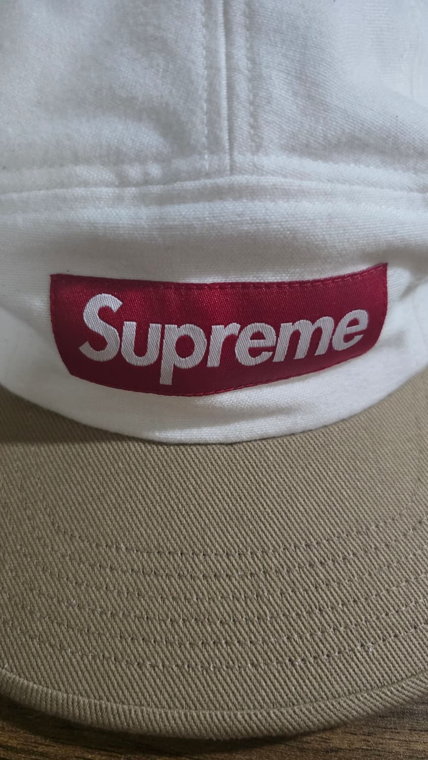 슈프림 투톤 캠프캡 화이트 - 23FW 상품이미지2