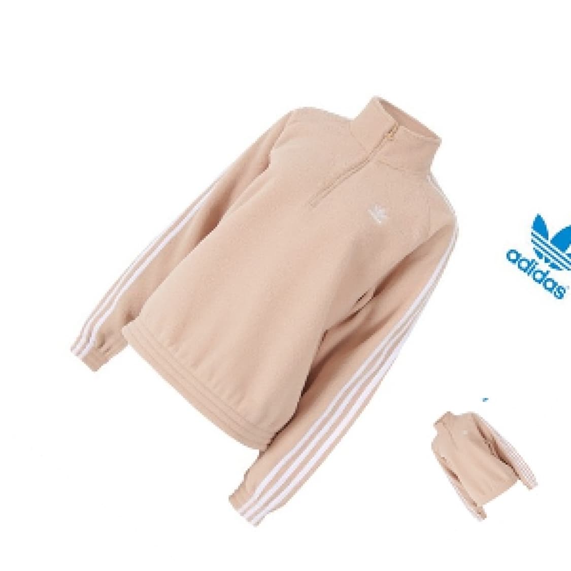 아디다스 우먼 3S 하프집업 플리스 상품이미지5
