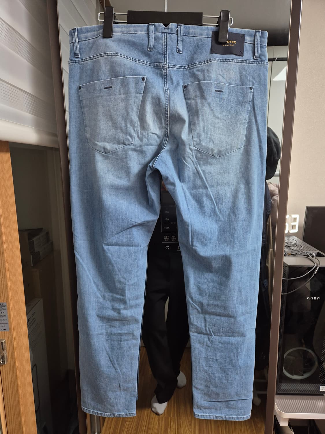 슬로웨어 테이퍼드핏 경량 데님 팬츠 34 상품이미지3