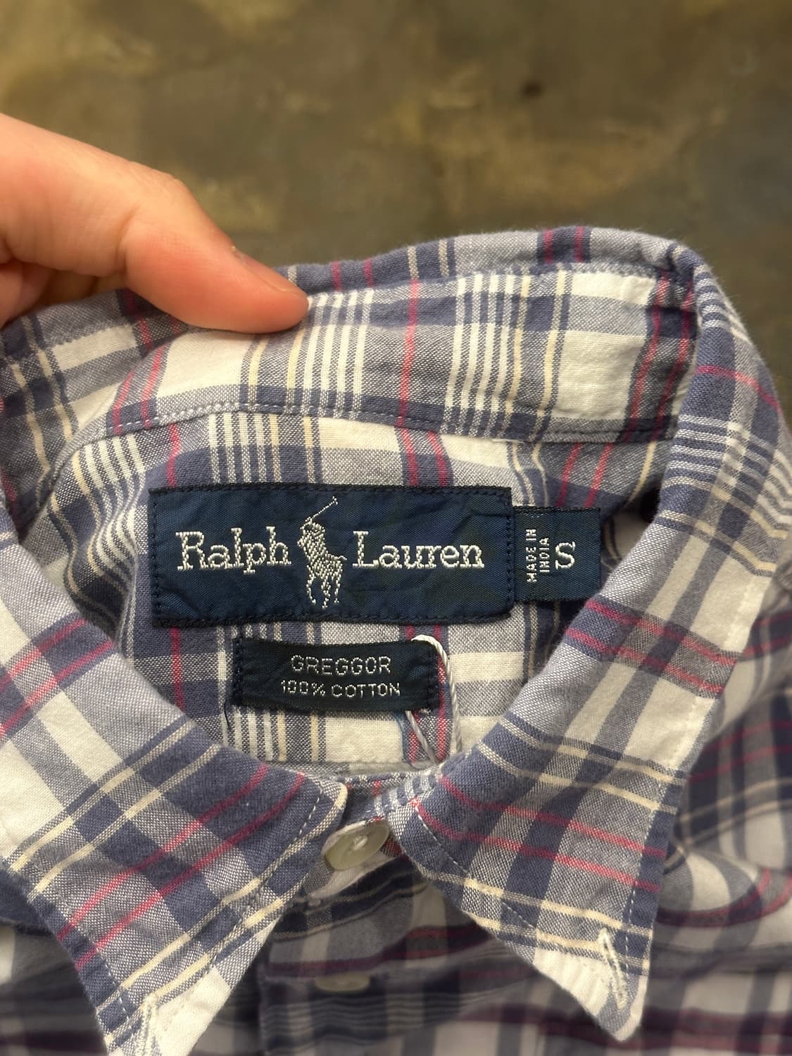 POLO 폴로 랄프로렌 체크 반팔셔츠 S 상품이미지4