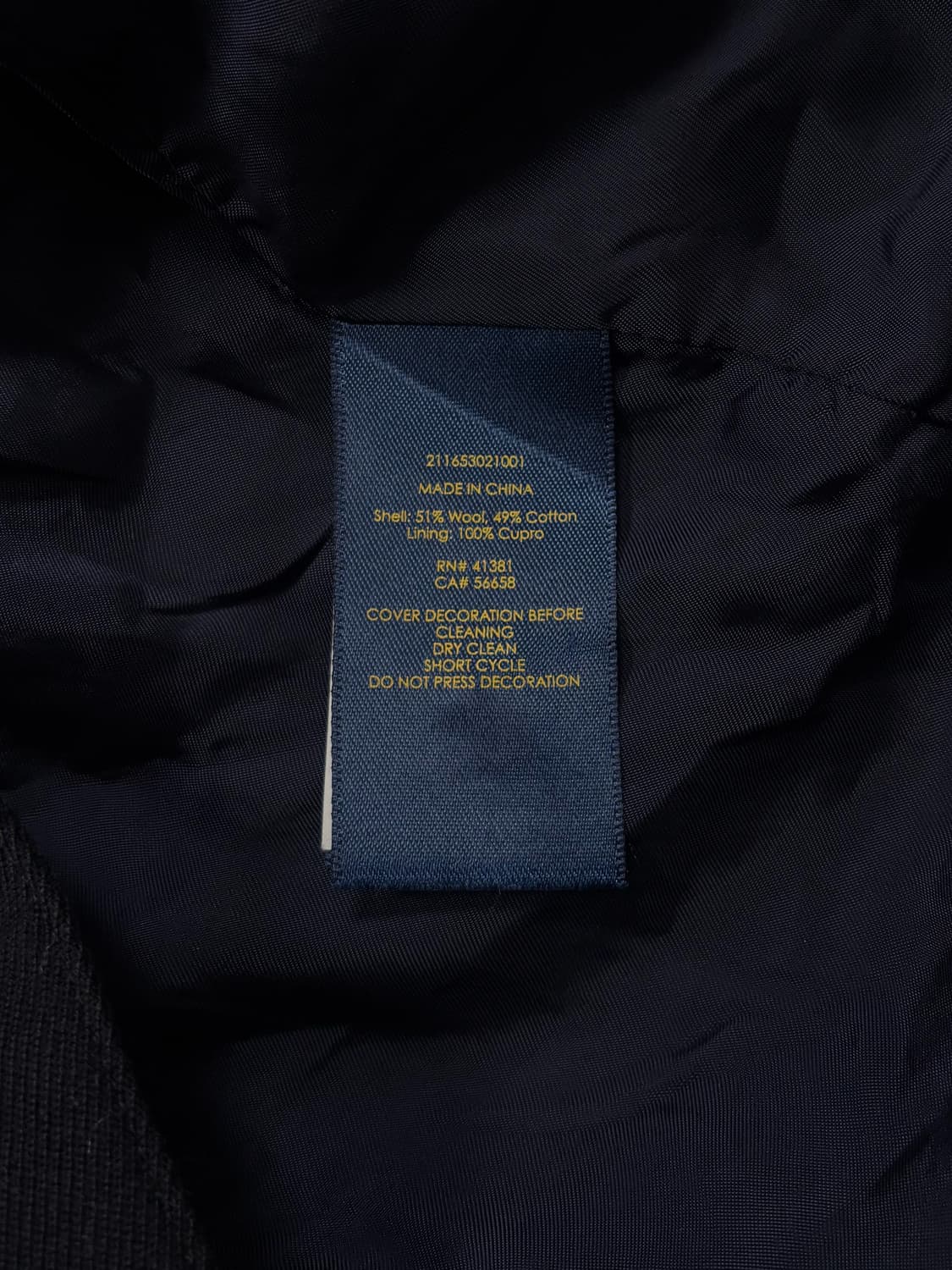 폴로 다크 네이비 금장 더블 버튼 블레이저 자켓 상품이미지7