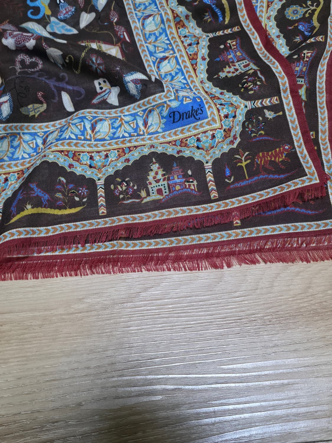 택포30만)25fw드레익스 브라운 무갈 스카프 상품이미지4