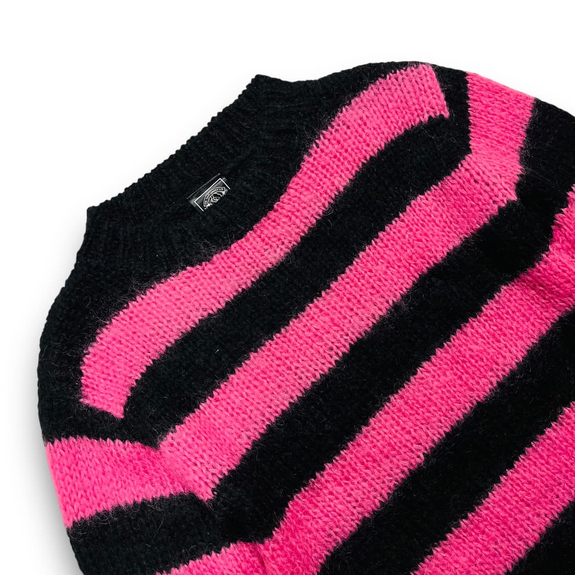 FYUL 666 펑키 모헤어 핑크&블랙 니트  상품이미지3