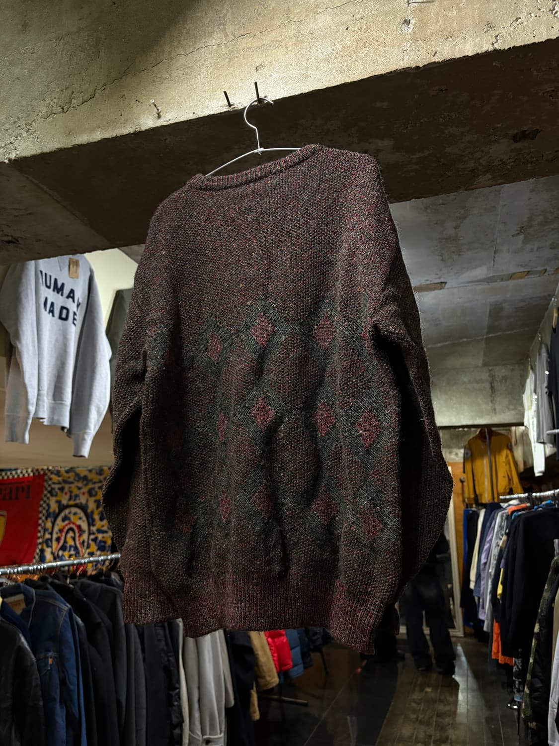 90s Christian Dior 크리스찬 디올 패턴 니트 상품이미지3