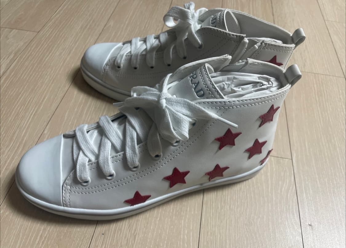 프라다 스타 하이탑 스니커즈 상품이미지2