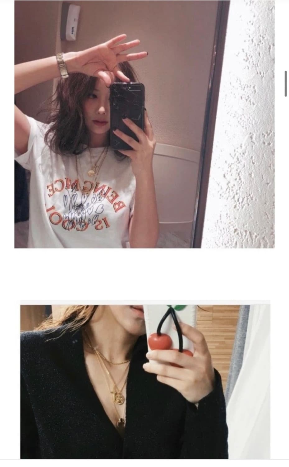 소윰 팬던트 레이어드 목걸이 상품이미지2