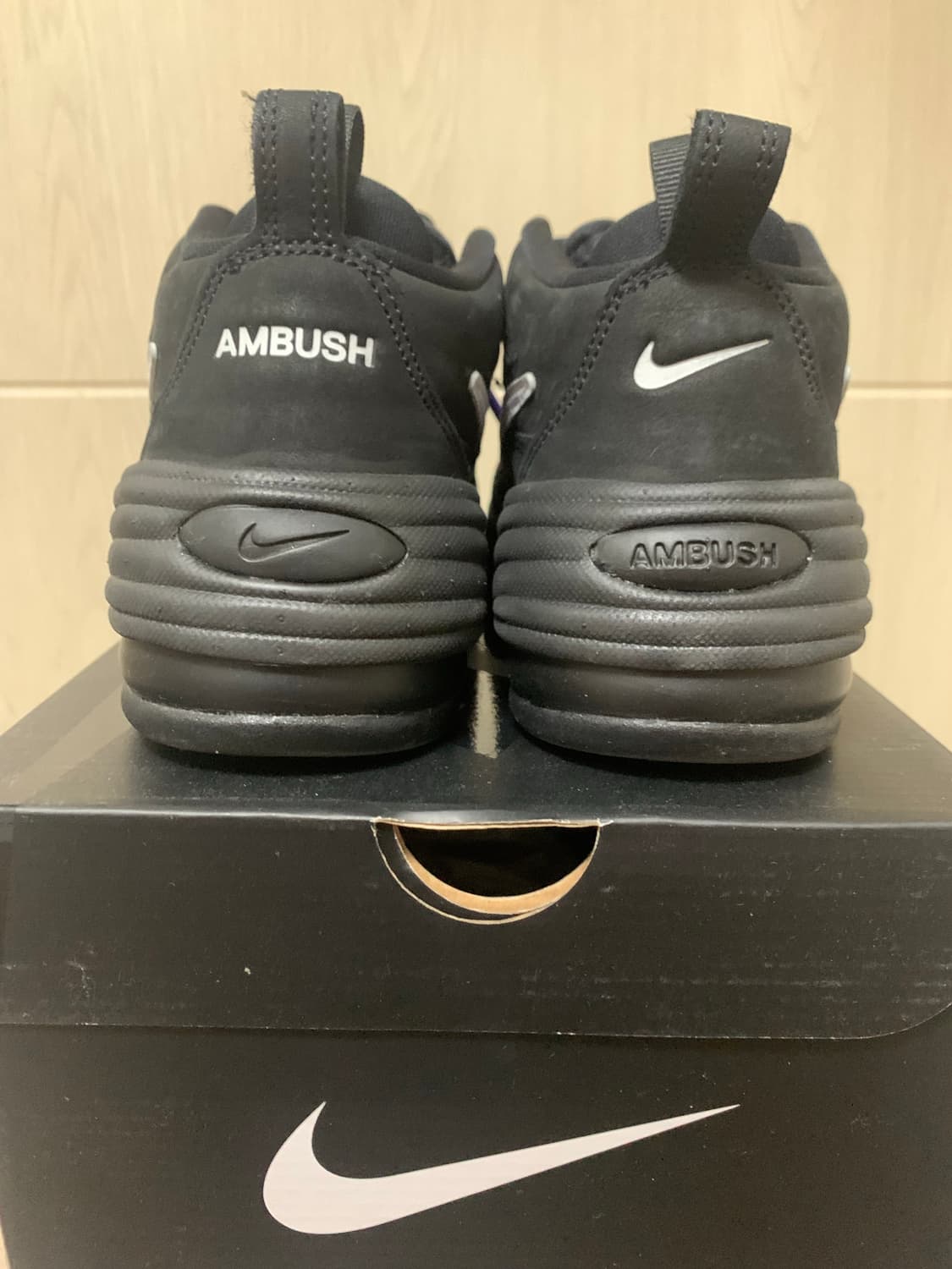 나이키 x 앰부쉬 에어 어저스트 포스 SP 블랙 앤 싸이킥 퍼플 상품이미지4