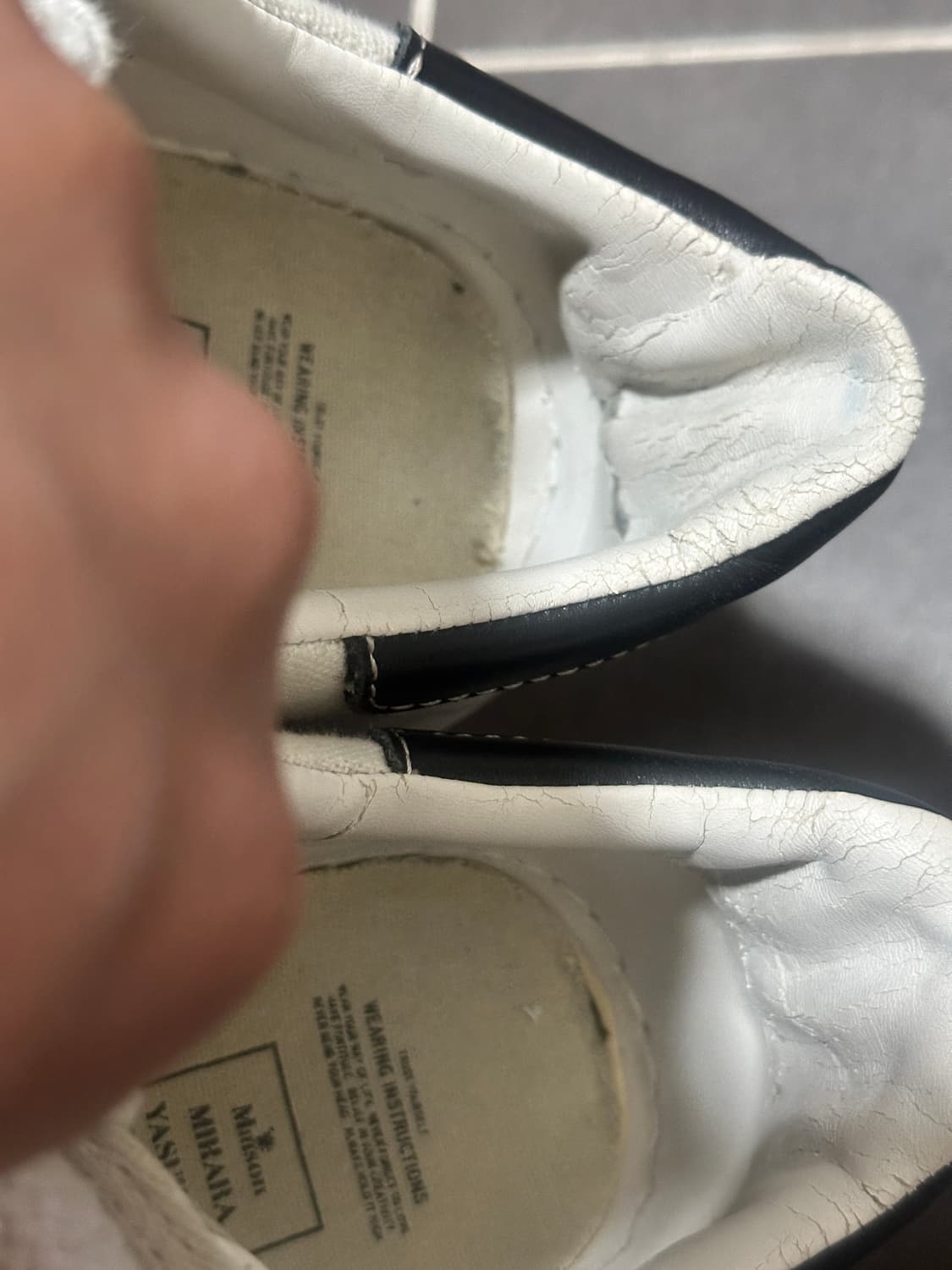 미하라 야스히로 블레이키 OG 솔 캔버스 로우탑 스니커즈 화이트 상품이미지5