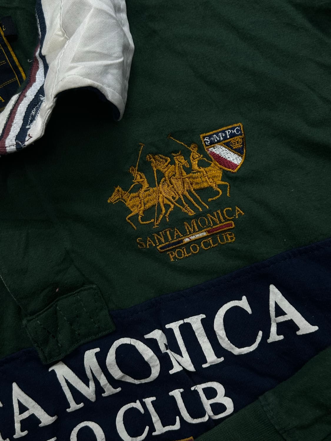 폴로 랄프로렌 90s 딥그린 추격자 빅포니 럭비 pk 2XL 상품이미지6