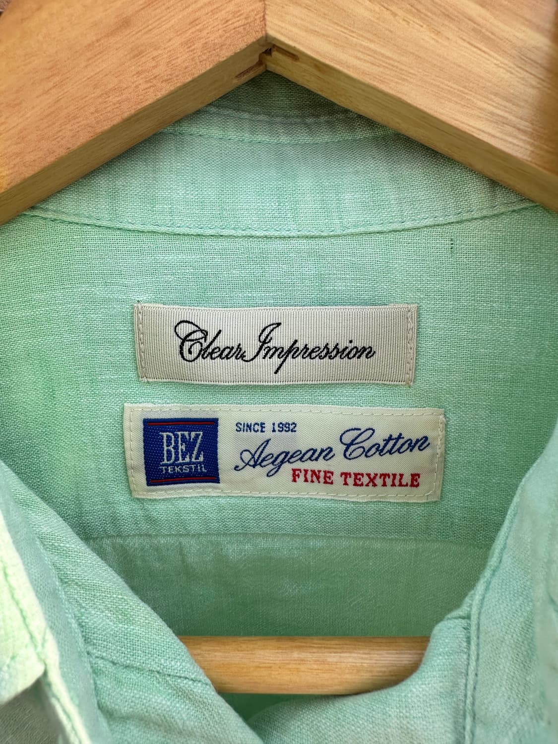 민트 긴팔 셔츠 상품이미지4