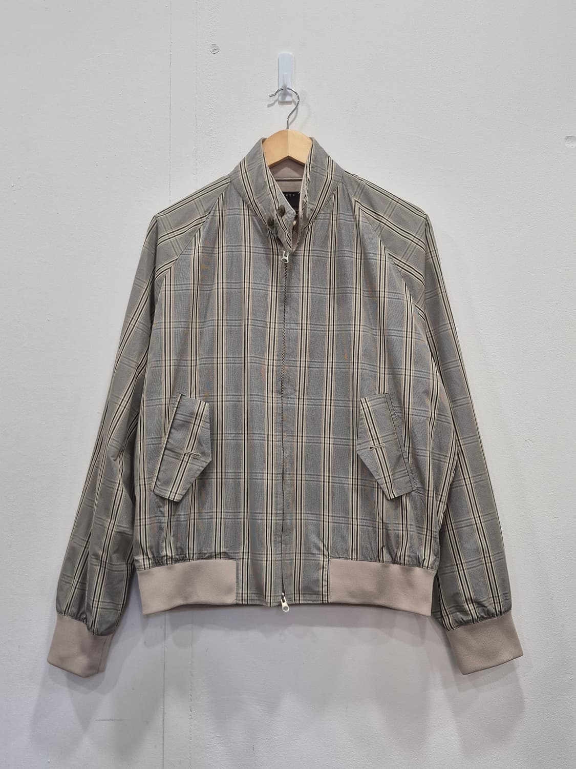 Heathen 체크 해링턴 자켓 남성 M 상태좋음 상품이미지1