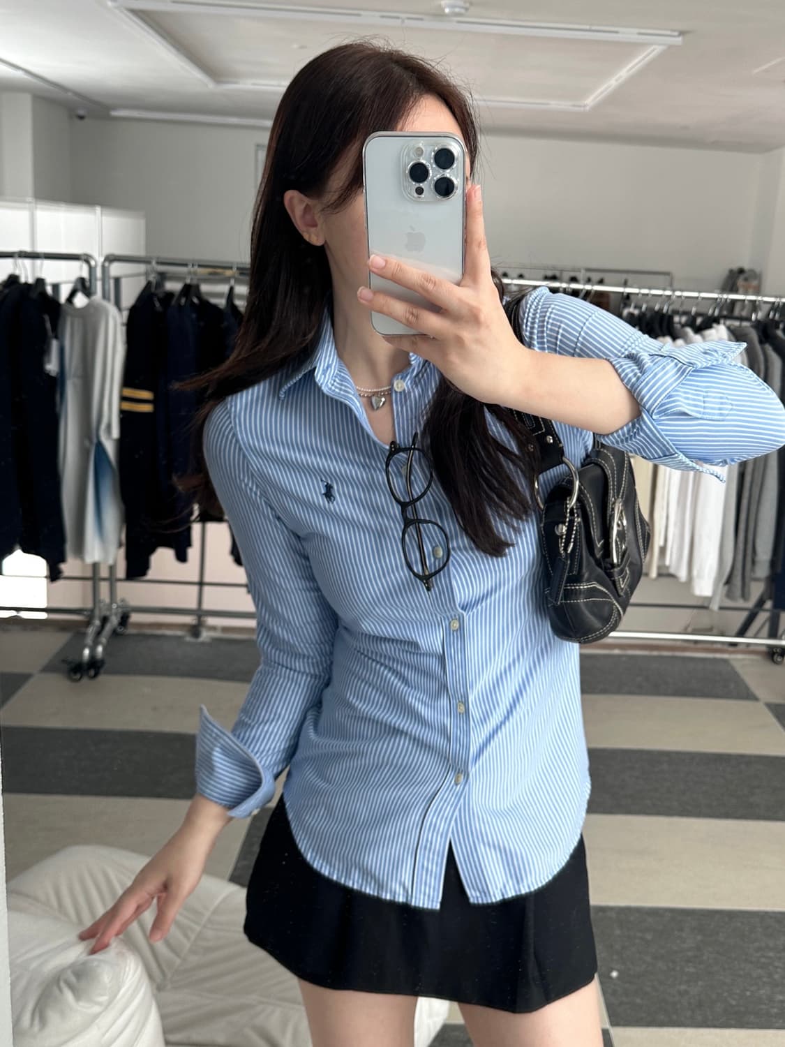 폴로 랄프로렌 스트라이프 니트 드레스 셔츠  상품이미지9