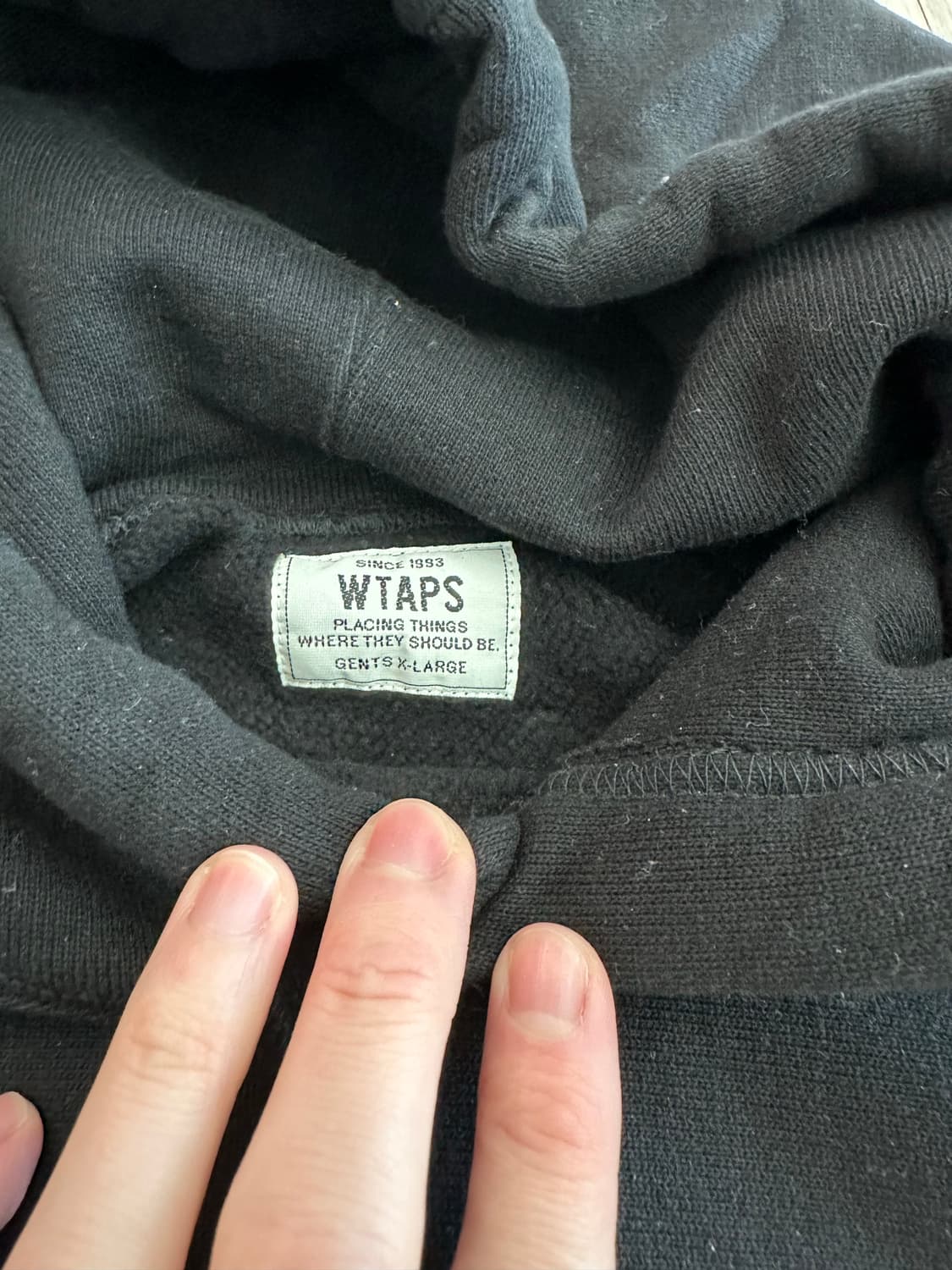 17 wtaps 더블탭스 디자인 후드 xl 상품이미지4