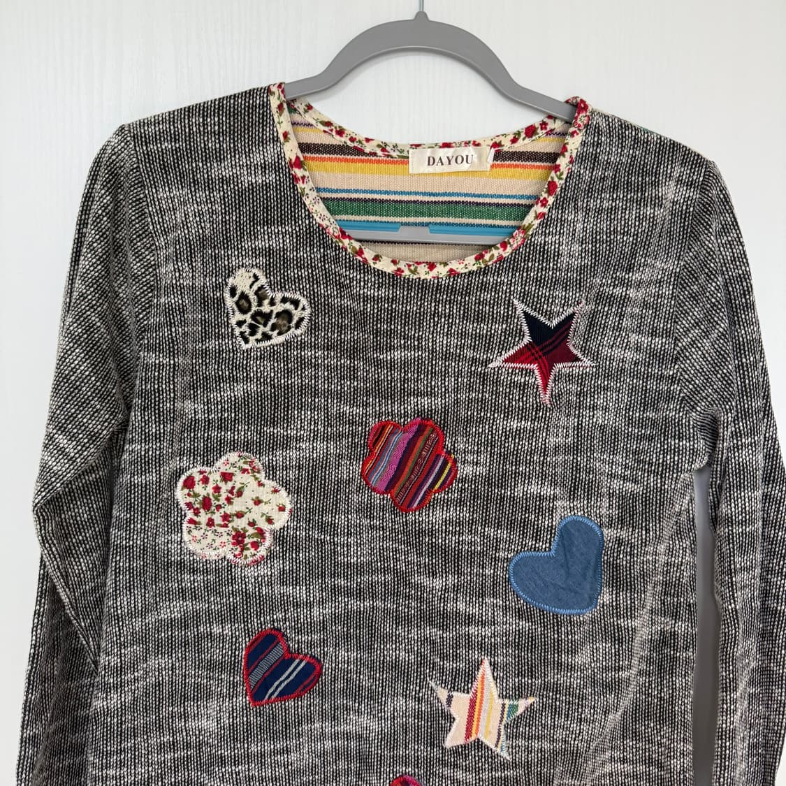 모리 히피 패턴 패치 티셔츠  상품이미지2