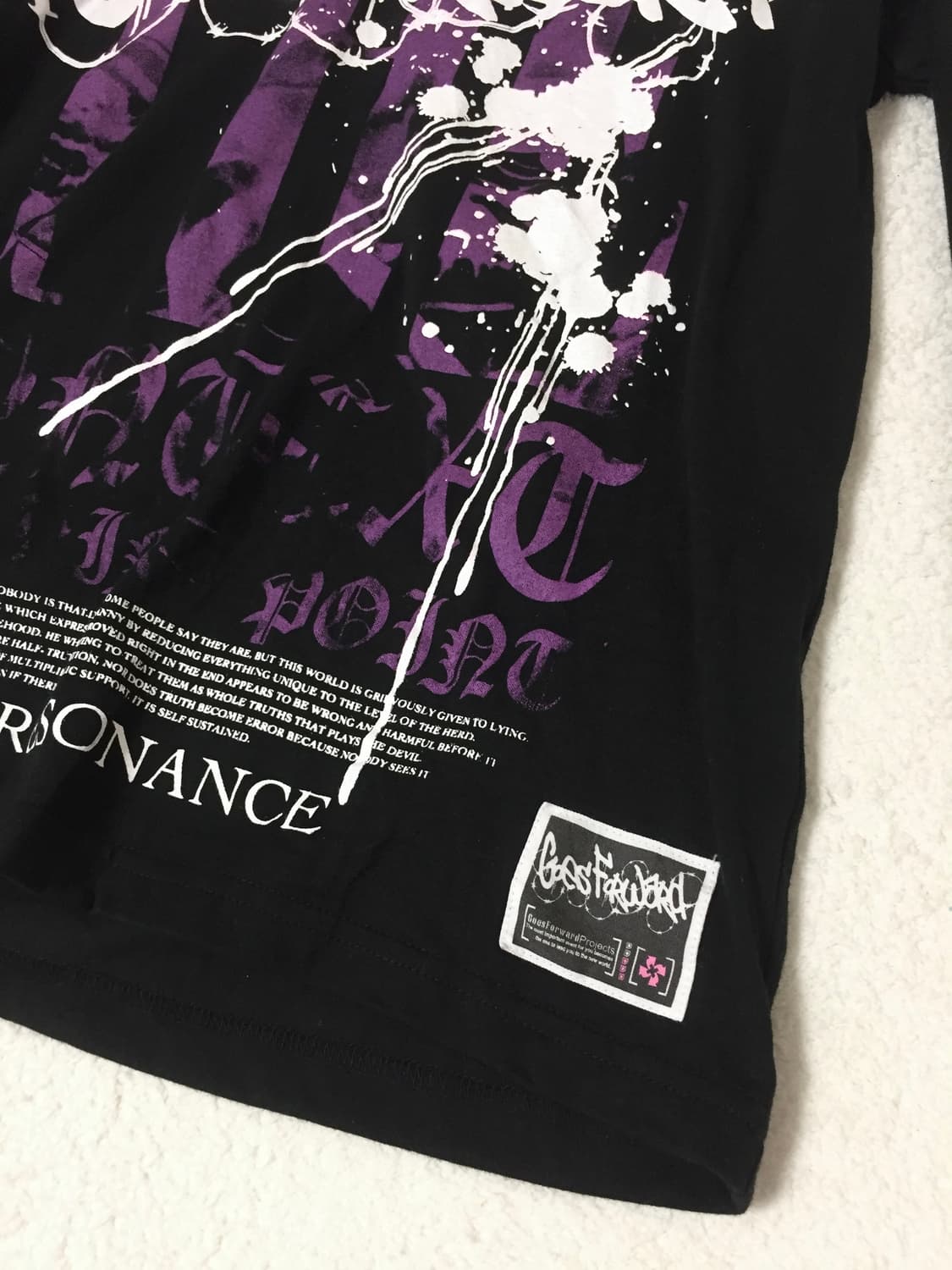 빈티지 펑크갸루 레터링 슬리브 상품이미지3