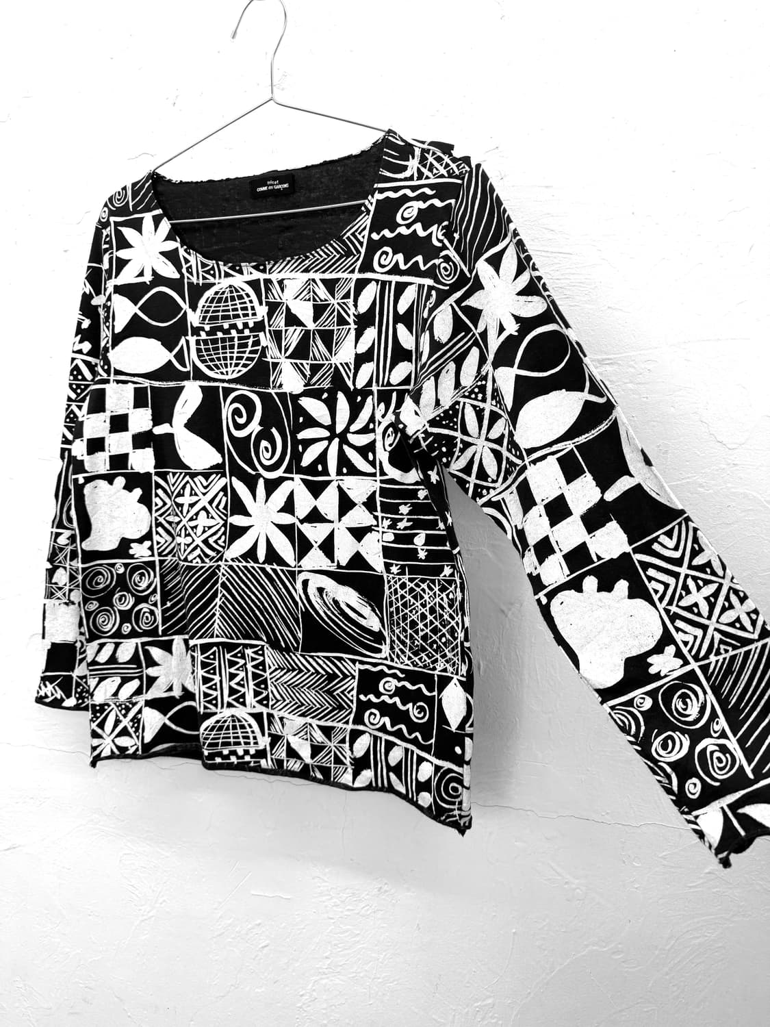 꼼데가르송 트리콧 그래픽 탑 상품이미지2