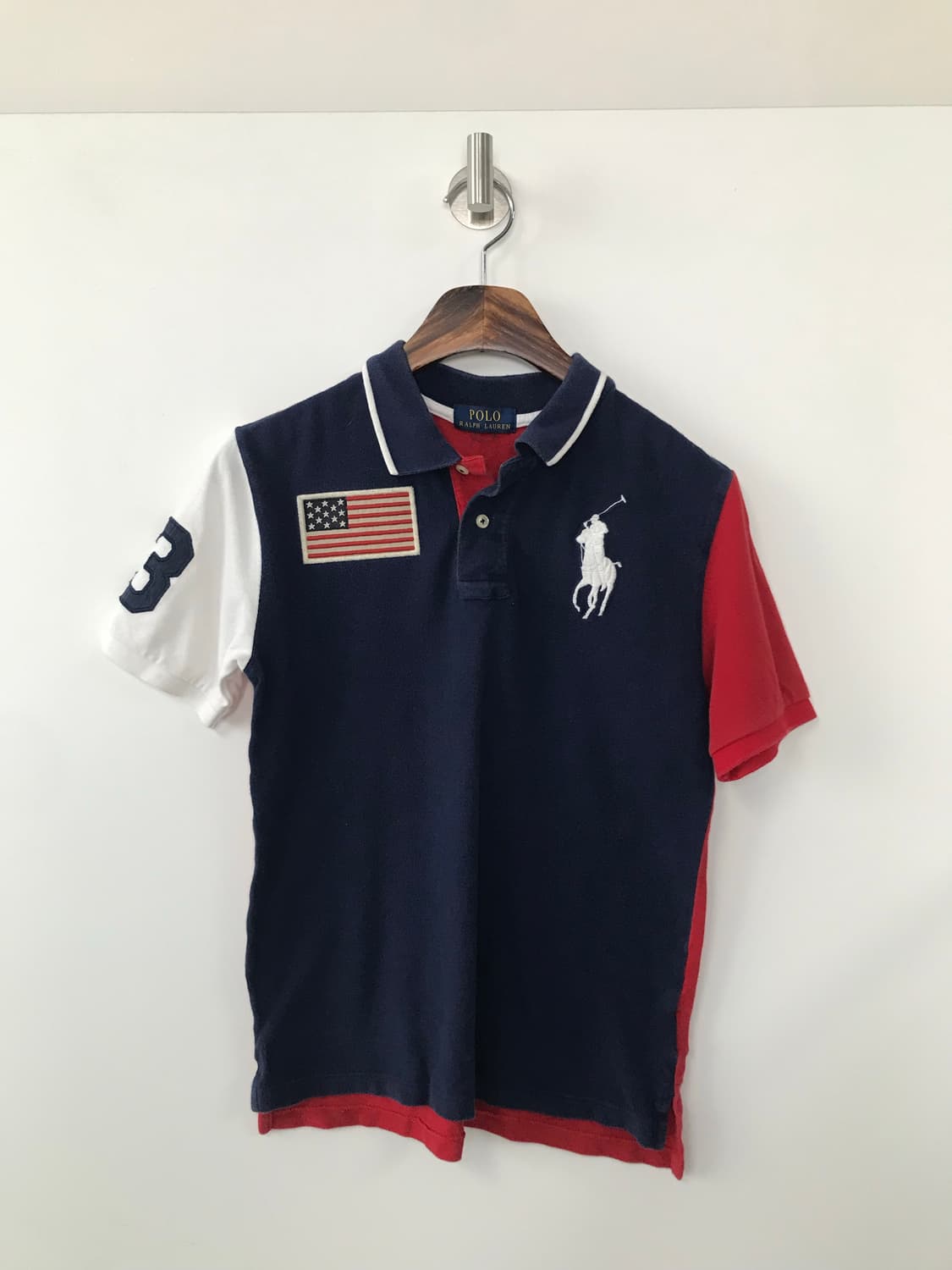 폴로 랄프로렌 빅포니 성조기 피케 반팔 카라 티셔츠 상품이미지2