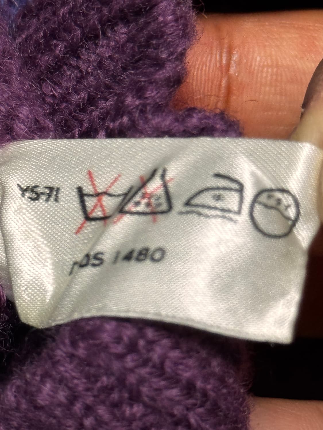 멜로나 USA 퍼플 스트라이프 울 니트 스웨터 상품이미지6