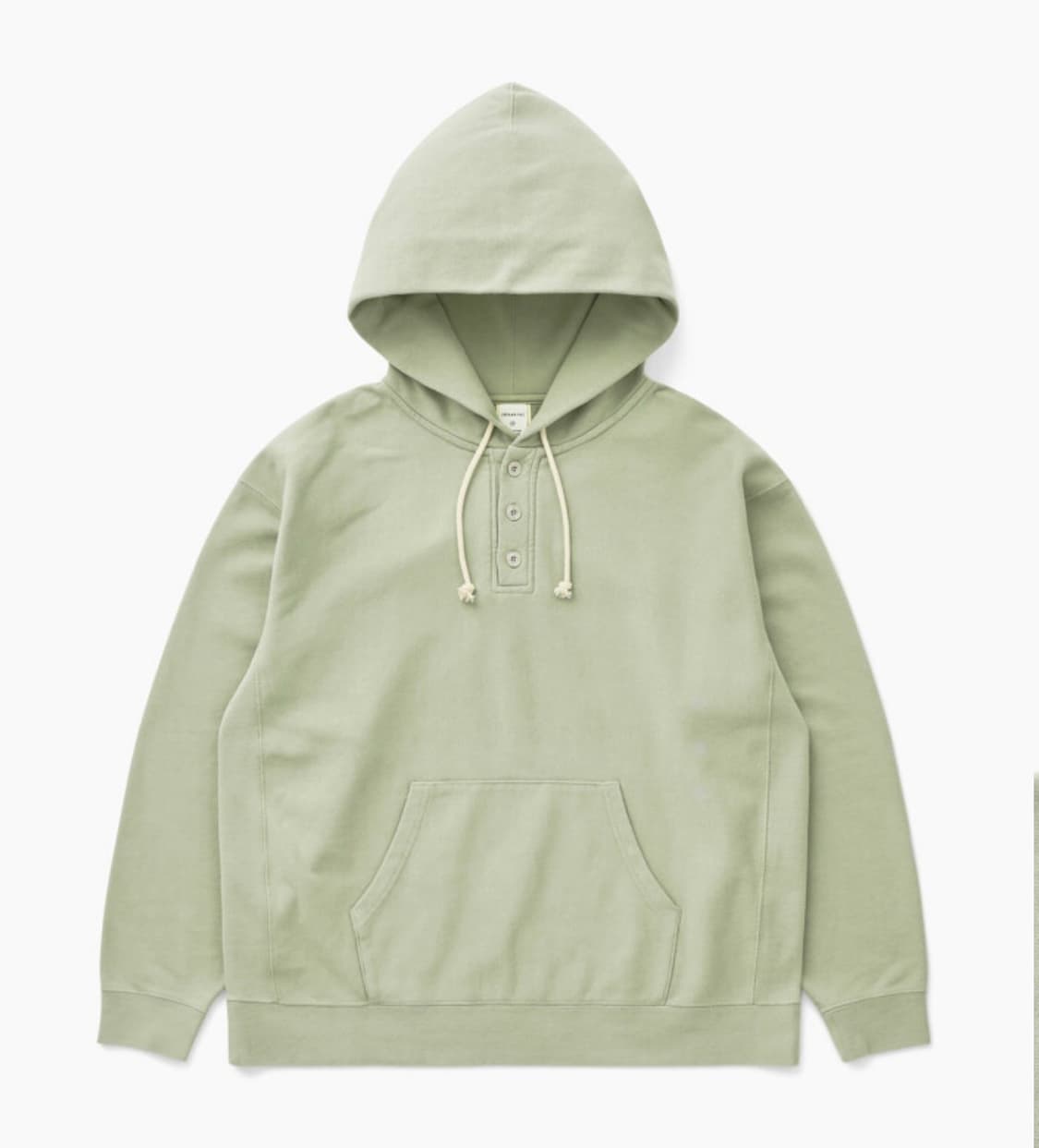 KHAKIS 카키스 후드티 Half Button Hoodie Moss 상품이미지1