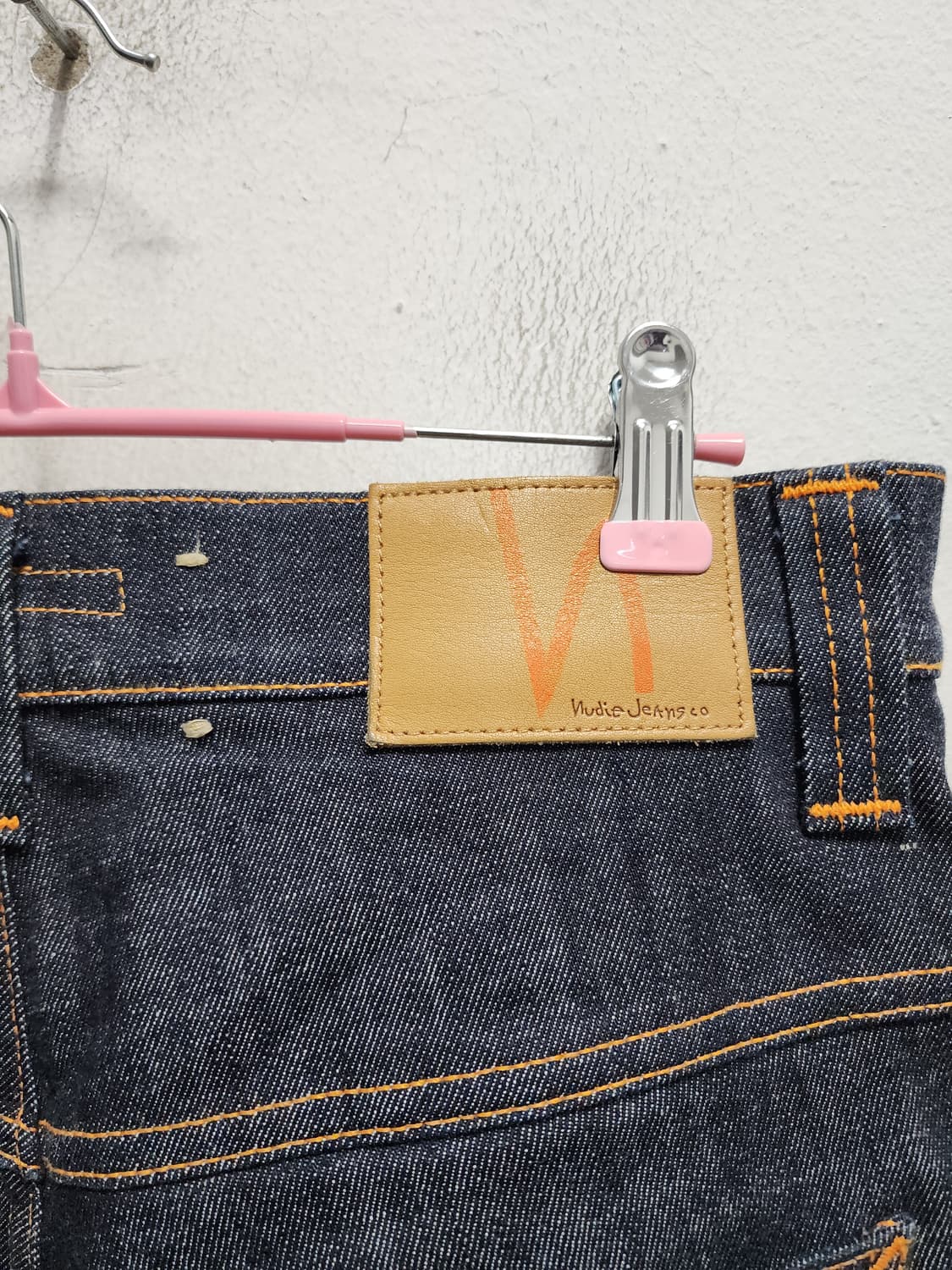 누디진 엠보 자수 데님 팬츠 상품이미지4