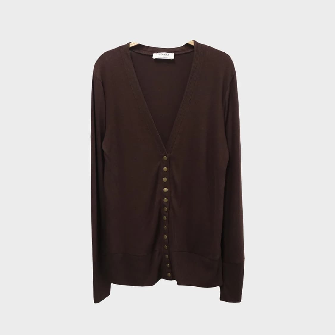 ZENANA 금장 버클 가디건 61812 상품이미지1