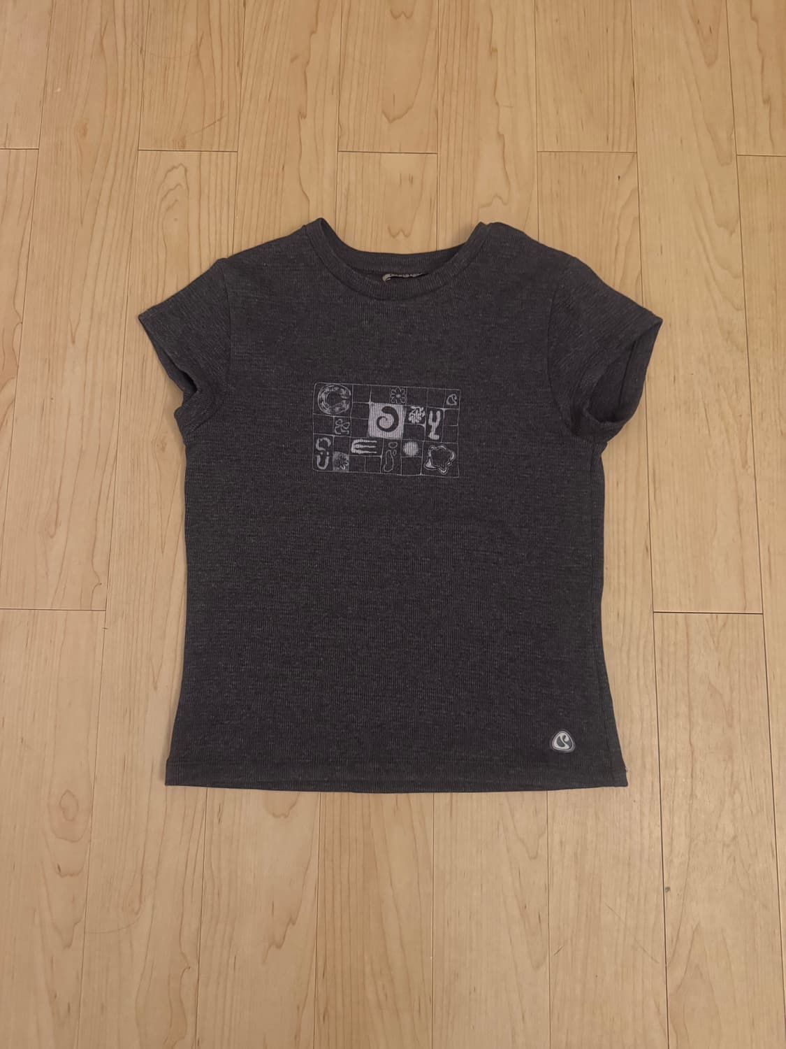 코이세이오 COY WAFFLE T-SHIRT PURPLE GREY 상품이미지1