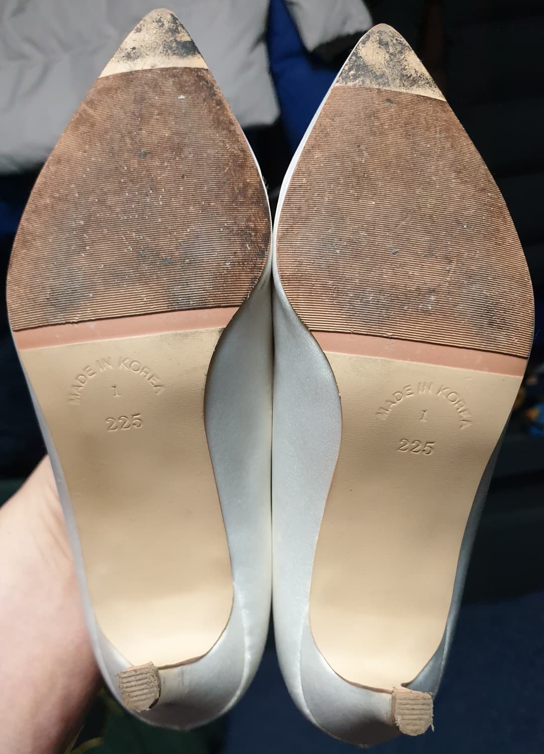 (수제화) 블랑디노 큐빅 웨딩슈즈 하이힐 (225) 상품이미지4