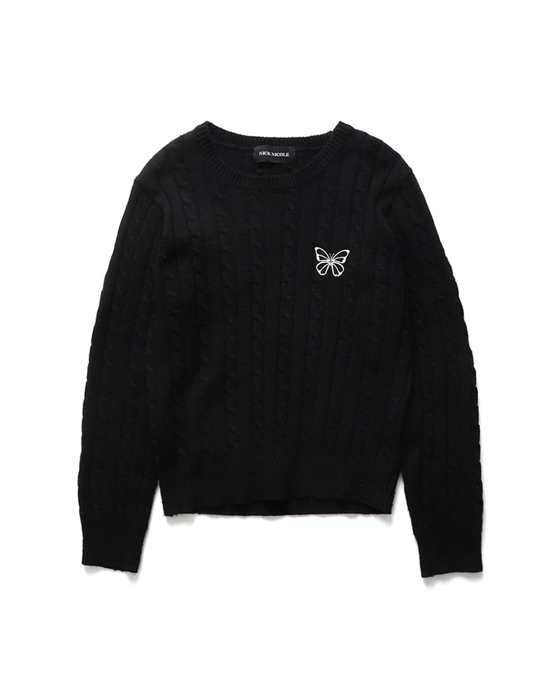 닉앤니콜 NICK&NICOLE Cashmere Crew Neck Knit 상품이미지1