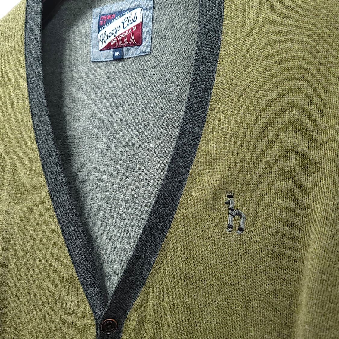 [100] 헤지스 배색 울+모 엘보우패치 가디건 상품이미지5