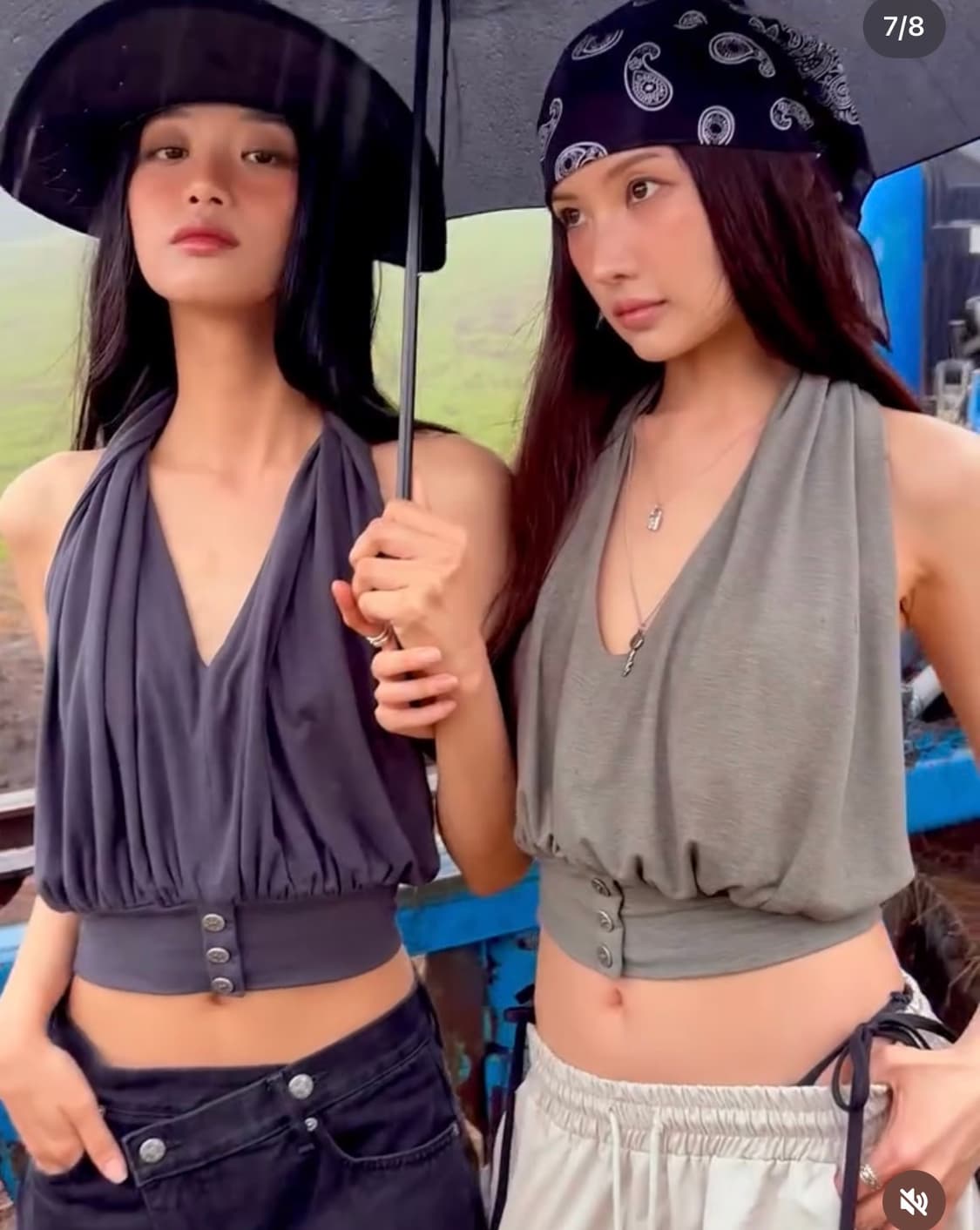 [ yeel leey ]DRAPED HALTER NECK TOP 홀터넥탑 상품이미지8