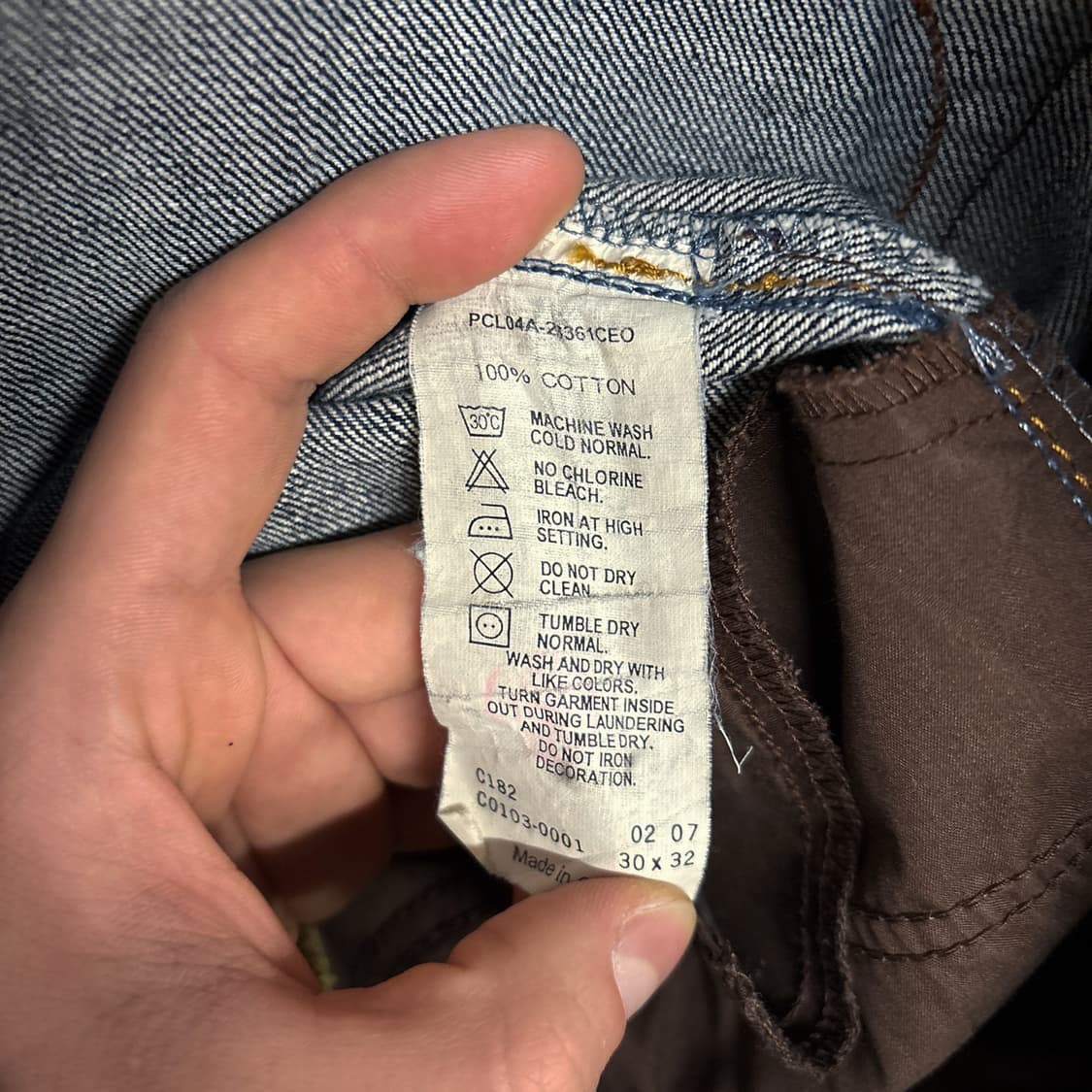 00s 리바이스 웨스턴 재팬라인 카우보이 워싱 데님 진 팬츠 N696 상품이미지9