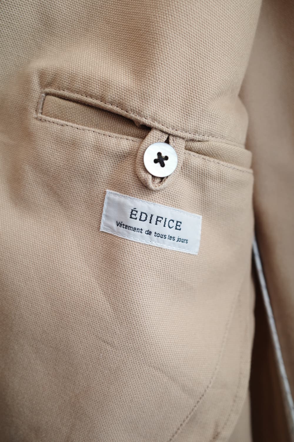 EDIFICE 에디피스 캔버스 코튼 자켓  상품이미지3