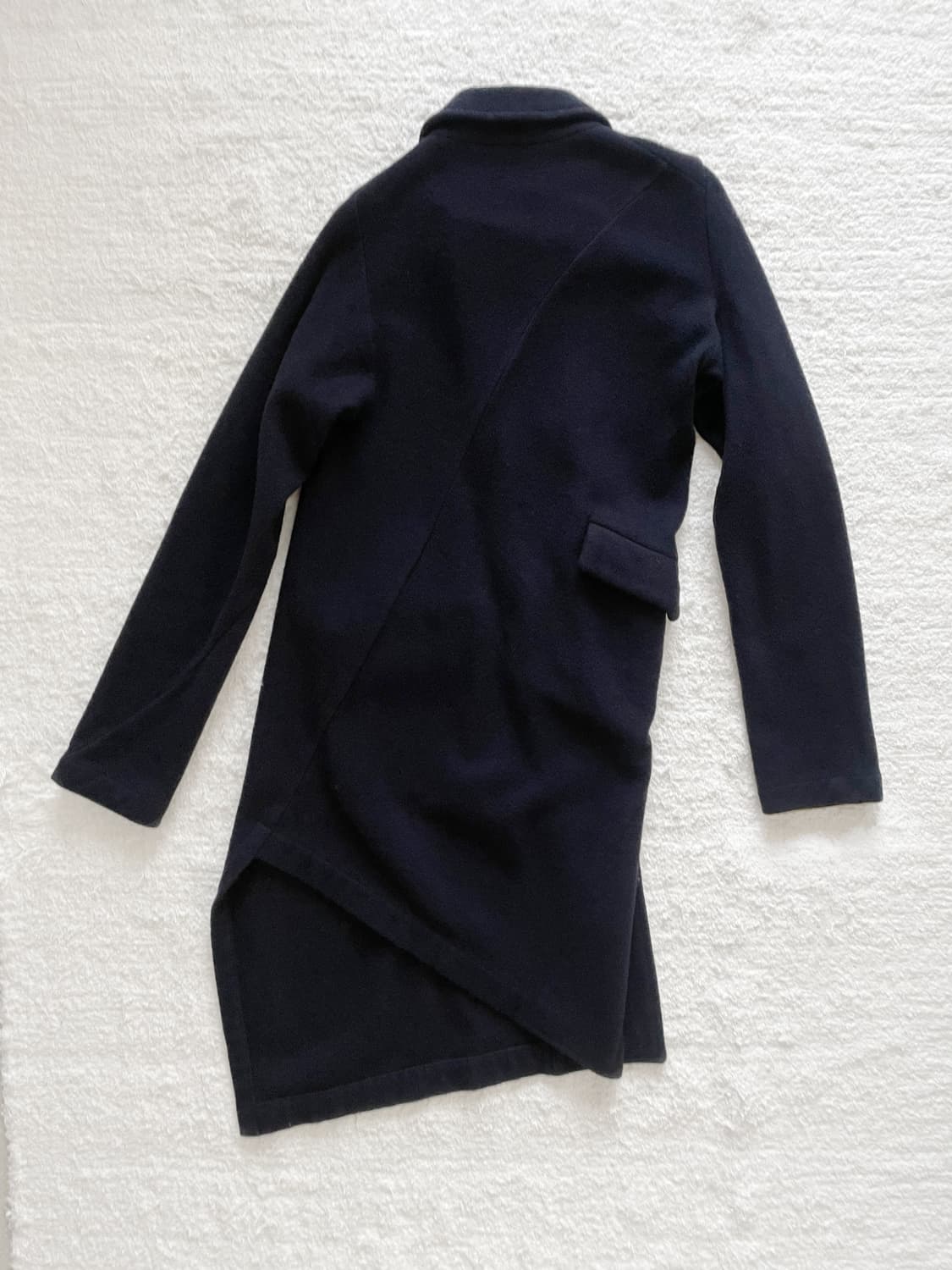 꼼데가르송 언발 버튼 울코트 상품이미지5