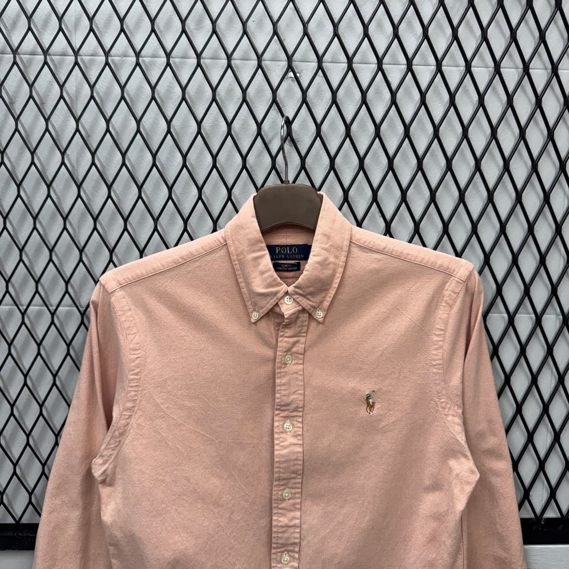 폴로 랄프로렌 솔리드 긴팔 셔츠 멀티포니 포인트 핑크 상품이미지3
