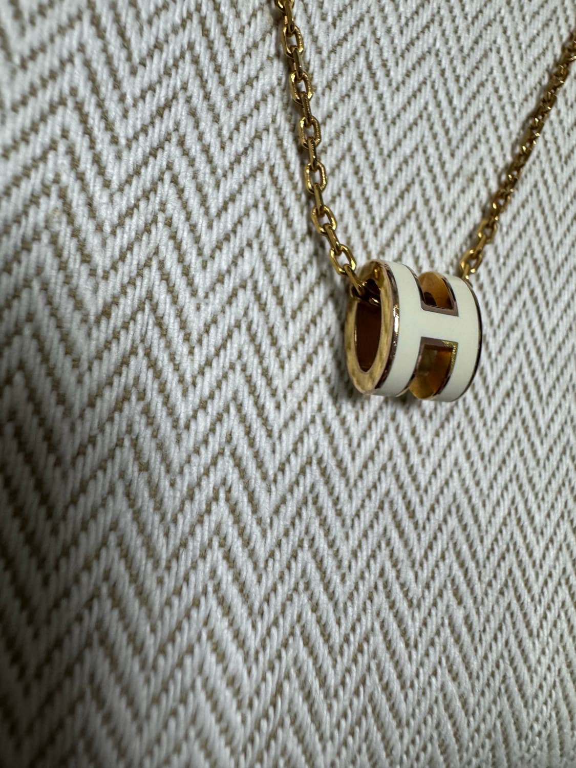 에르메스 미니 팝아슈 골드 하드웨어 & 블랑 상품이미지3