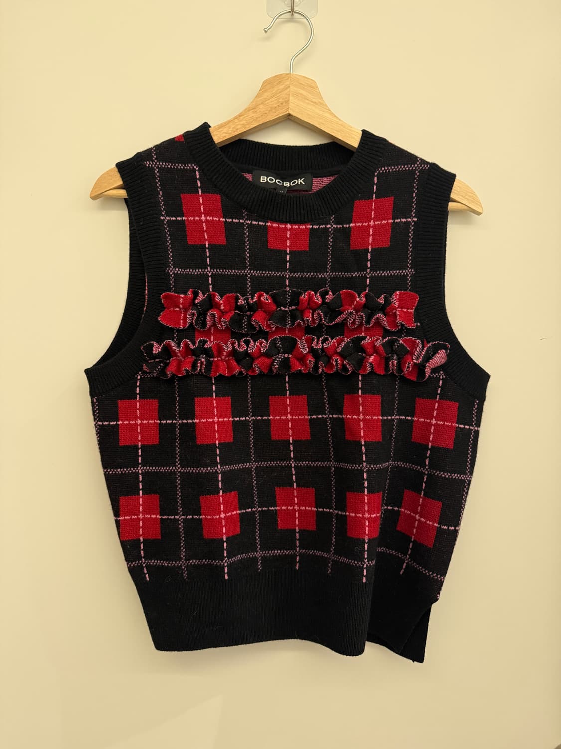 Bocbok 프릴 니트 조끼 상품이미지3