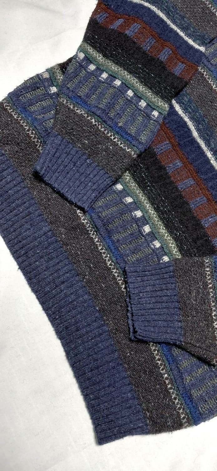 QUATTRO CASTELLA 패턴 니트 스웨터 (L) 상품이미지5